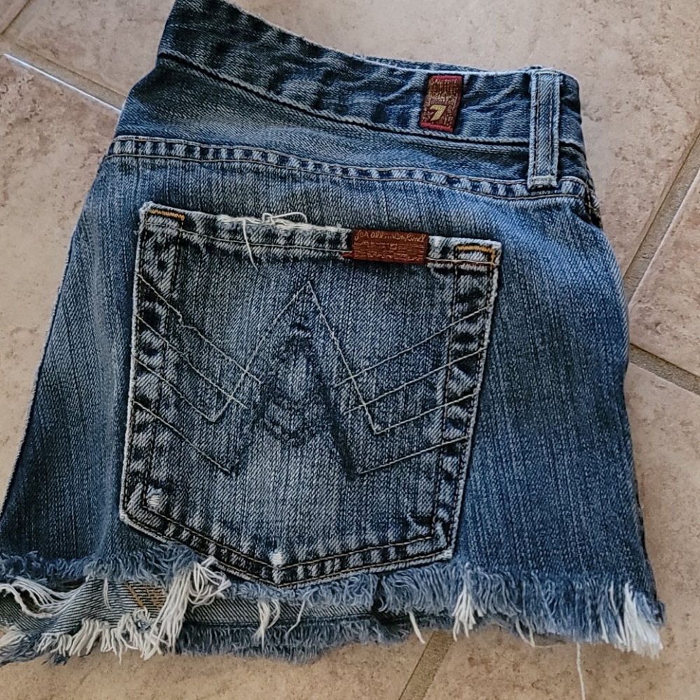 7 Jean short shorts